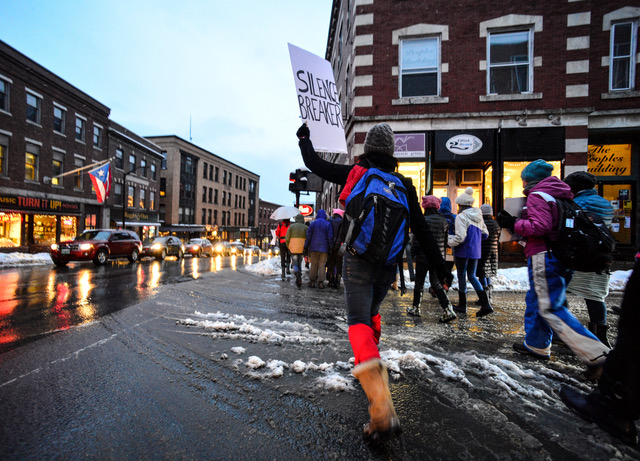 The author at a #MeToo rally. (Photo Credit: Kristopher Radder/The Reformer)