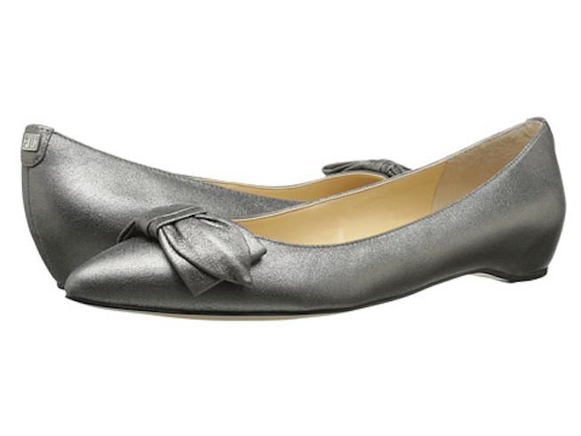 Metallic flats. Sturdy AND stylish!