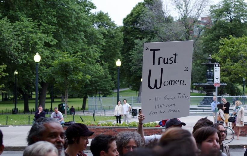 Candelight vigil for Dr. George Tiller, who was murdered by an anti-abortion extremist. 