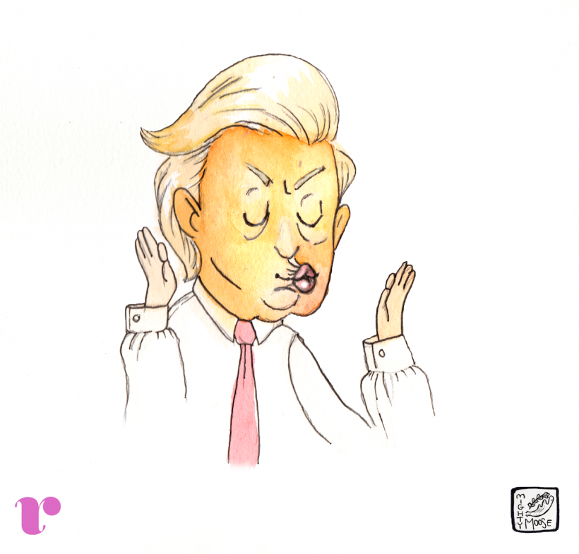 Image of Donald Trump by Mariah Sharp @MightyMooseArt