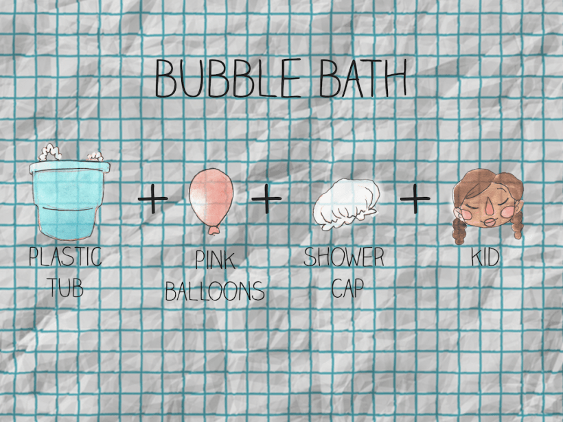 Easy Bubble Bath Costume (image: Mariah Aro Sharp @mightymooseart)