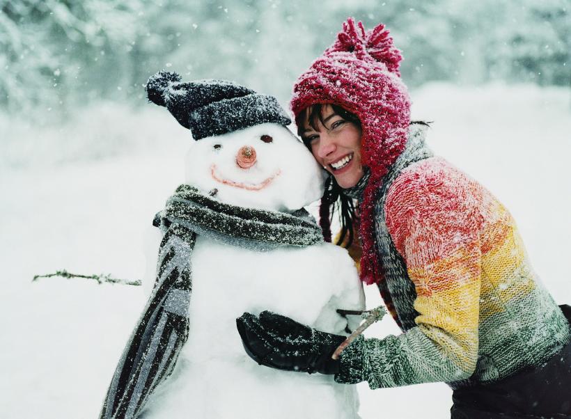 In this family, those figures traditionally made of three snowballs stacked atop each other — they’re called snowpeople.