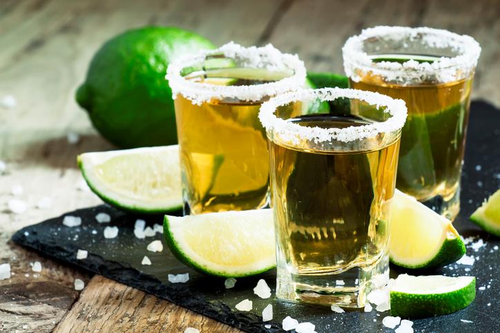 tequila shots (via Thinkstock)