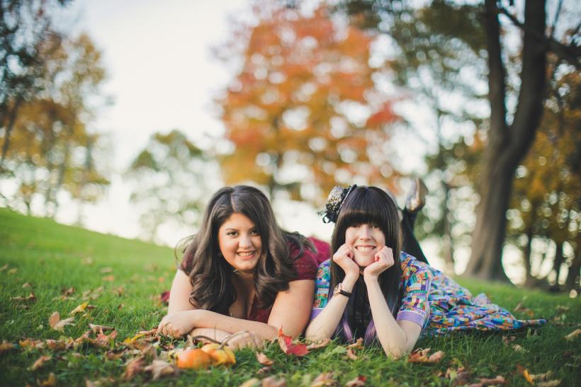 When Macey and I planned our engagement photos, I knew I wanted my sparkly, bright lavender cane to be in them. (photo by Ginny Cummings Photography)