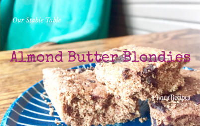 Blondies for breakfast - deliciousness delivered. 