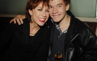 Kathy Lette and her son Julius