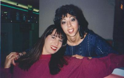 The writer with Christy Canyon