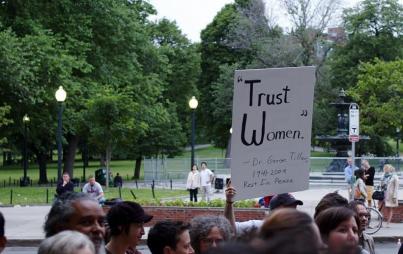 Candelight vigil for Dr. George Tiller, who was murdered by an anti-abortion extremist. 