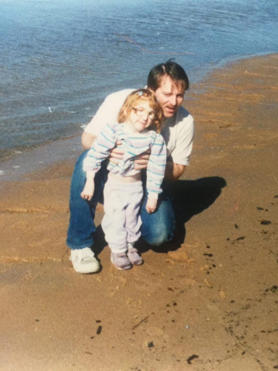 The author and her father. 